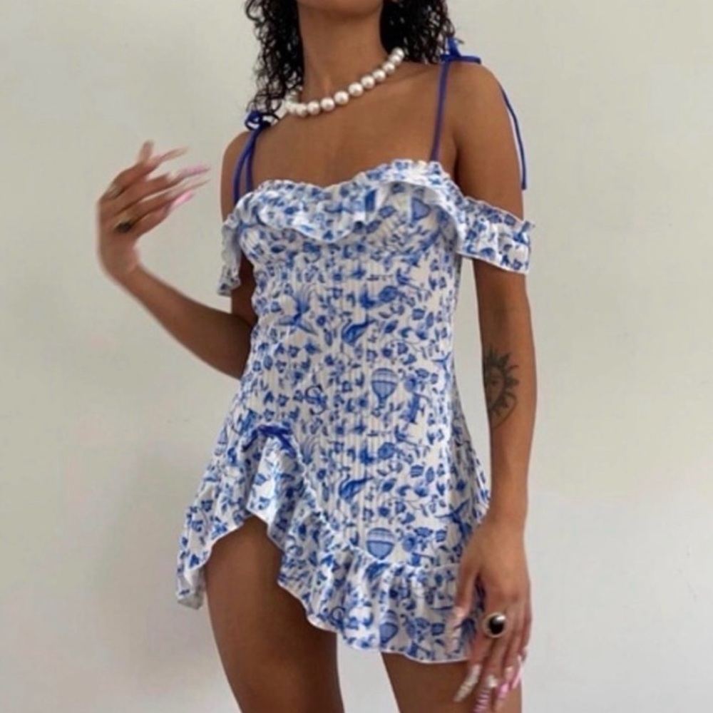 Savage X Fenty blue porcelain Lingerie